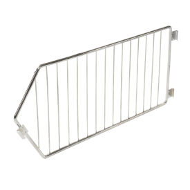 Global Industrial Chrome Divider for Wire Dump Bin, 20"D X 9"H