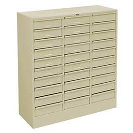Drawer Cabinet, 30 Drawer - Legal Size, 30 5/8 X 14-5/8 X 33-7-7/16, Putty