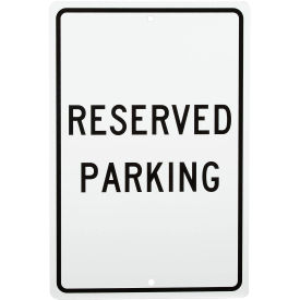 National Marker Company TM5H Reserved Parking Aluminum Sign, .063mm Thick