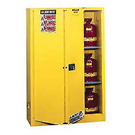 Flammable Cabinet With Self Close Bi-Fold Door, 45 Gallon