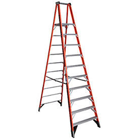 10' Fiberglass Platform Step Ladder, 300 lb. Cap