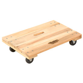 Hardwood Dolly - Solid Deck, 36 x 24, 1000 Lb. Capacity