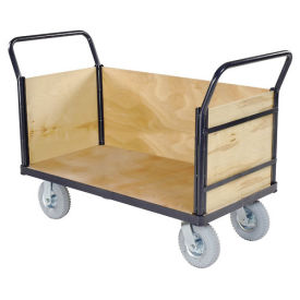 Euro Style Truck - 3 Wood Sides & Deck, 60 x 30, 1200 Lb. Capacity