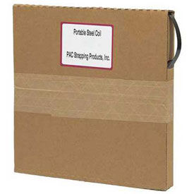 Replacement Steel Strapping Coils in Self Dispensing Carton, 1/2” x .020” x 200'"