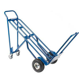 Steel 3-in-1 Convertible Hand Truck with Pneumatic Wheels