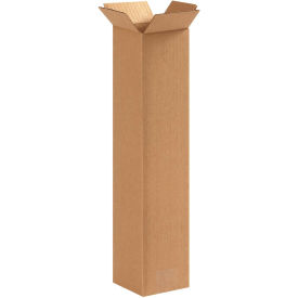 4" x 4" x 18" Tall Cardboard Corrugated Boxes - Pkg Qty 25