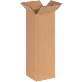 6" x 6" x 18" Tall Cardboard Corrugated Boxes - Pkg Qty 25