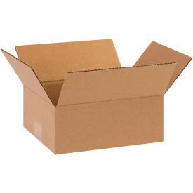 10" x 8" x 4" Flat Cardboard Corrugated Boxes - Pkg Qty 25