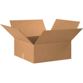 20" x 20" x 8" Flat Cardboard Corrugated Boxes - Pkg Qty 15