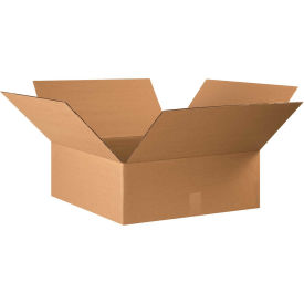 22" x 22" x 8" Flat Cardboard Corrugated Boxes - Pkg Qty 15