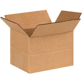 6" x 4" x 4" Multi-Depth Cardboard Corrugated Boxes - Pkg Qty 25