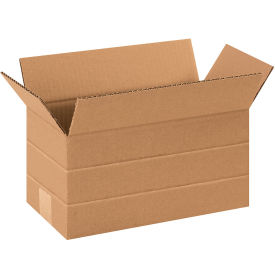 12" x 6" x 6" Multi-Depth Cardboard Corrugated Boxes - Pkg Qty 25
