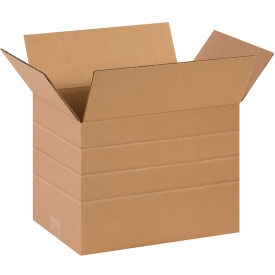 14" x 10" x 10" Multi-Depth Cardboard Corrugated Boxes - Pkg Qty 25