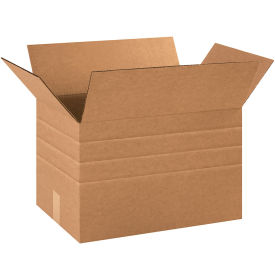 18" x 12" x 12" Multi-Depth Cardboard Corrugated Boxes - Pkg Qty 25