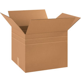 18" x 15" x 15" Multi-Depth Cardboard Corrugated Boxes - Pkg Qty 10