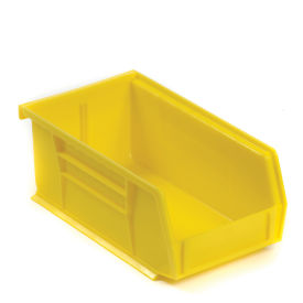 AkroBin® Plastic Stacking Bin, 4-1/8"W x 7-3/8"D x 3"H, Yellow - Pkg Qty 24