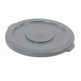 Rubbermaid Flat Lid For 32 Gallon Round Trash Container - Gray