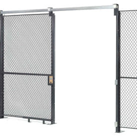 Global Industrial Wire Mesh Sliding Gate, 10'H x 6'W