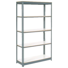 Boltless Extra Heavy Duty Shelving 48"W x 24"D x 96"H, 5 Shelves, 1200 lbs. Cap/Shelf, Gray