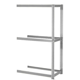 Expandable Add-On Rack, 3 Levels No Deck, 1500 Lb Cap Per Level, 36"W x 12"D x 84"H, Gray