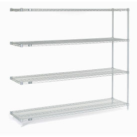 Stainless Steel Wire Shelving Add-On, 72"W x 24"D x 74"H