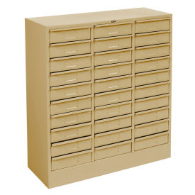 Drawer Cabinet, 30 Drawer - Legal Size, 30 5/8"W X 14-5/8"D X 33-7/16"H, Sand