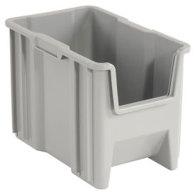 Quantum Giant Hopper Bin, 10-7/8"W x 17-1/2"D x 12-1/2"H, Gray - Pkg Qty 4