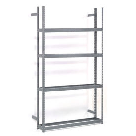 4 Tier Double Entry Tire Rack, Steel, Gray, 60"W x 54"D x 120"H