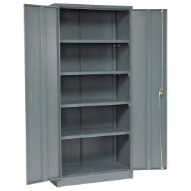 Global Industrial Assembled Storage Cabinet, 36x18x78, Gray