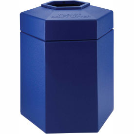 Commercial Zone 45 Gallon Waste Receptacle, Blue