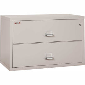 Fireking Fireproof 2 Drawer Lateral File Cabinet 244CPL, Letter-Legal Size, 44-1/2"W x 22"D x 28"H