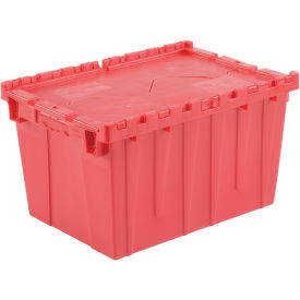 Global Industrial Red Distribution Container With Hinged Lid 21-7/8x15-1/4x12-7/8