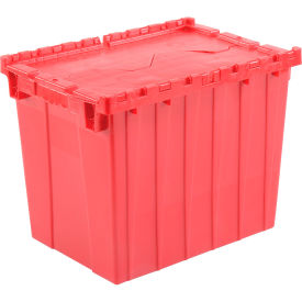 Distribution Container With Hinged Lid 21-7/8x15-1/4x17-1/4 Red