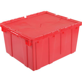 Distribution Container With Hinged Lid 23-3/4x19-1/4x12-1/2 Red