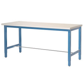 Production Workbench - Plastic Laminate Safety Edge - Blue, 48"W x 30"D