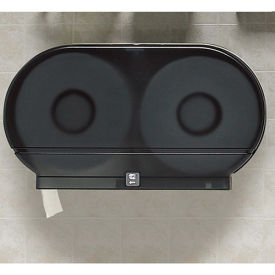 Jumbo Twin-Roll Plastic Toilet Tissue Dispenser - 20-1/4x5-5/8x11-3/4"