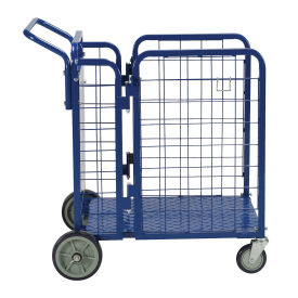 Fold-A-Way Steel Stock Cart 750 Lb. Capacity, 38"L x 28"W x 39"H