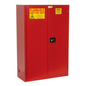 Global Industrial 72 Gallon Paint & Ink Storage Cabinet, Manual Close Double Door, 43"Wx18"Dx65"H