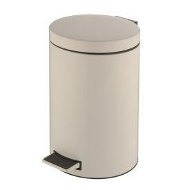 Global Industrial Step On Trash Can, 3-1/2 Gallon, White