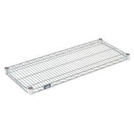 Nexel Chrome Wire Shelf w/Clips, 30"W x 21"D