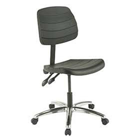 Global Industrial Deluxe Ergonomic Chair, Polyurethane, Black