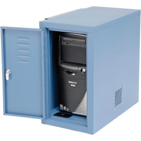 Computer Cabinet Side Car, Blue, 12"W x 22-1/2"D x 21-1/2"H