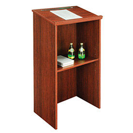 Stand-Up Lectern, Mahogany, 23"W X 15-3/4"D X 45-7/8"H