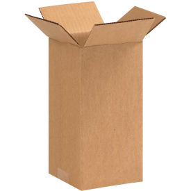 5" x 5" x 10" Tall Cardboard Corrugated Boxes - Pkg Qty 25