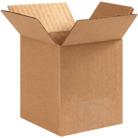 4" x 4" x 6" Cardboard Corrugated Boxes - Pkg Qty 25