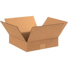 12" x 12" x 3" Flat Cardboard Corrugated Boxes - Pkg Qty 25