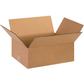 13" x 10" x 5" Flat Cardboard Corrugated Boxes - Pkg Qty 25