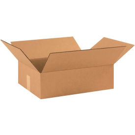 17" x 13" x 5" Flat Cardboard Corrugated Boxes - Pkg Qty 25