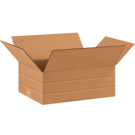 16" x 12" x 6" Multi-Depth Cardboard Corrugated Boxes - Pkg Qty 25