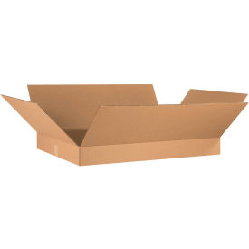 Flat Cardboard Corrugated Boxes, 36" x 24" x 4", Kraft - Pkg Qty 10